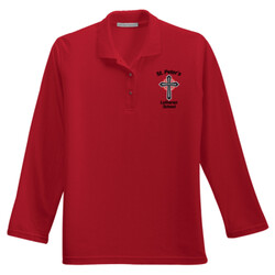 L500LS - S234E001 - EMB - Ladies Long Sleeve Easy Care Polo