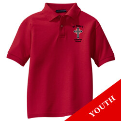 Y500 - S234E001 - EMB - Youth Easy Care Polo